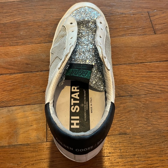 White and silver golden goose, size 39(size 9) - Picture 3 of 8